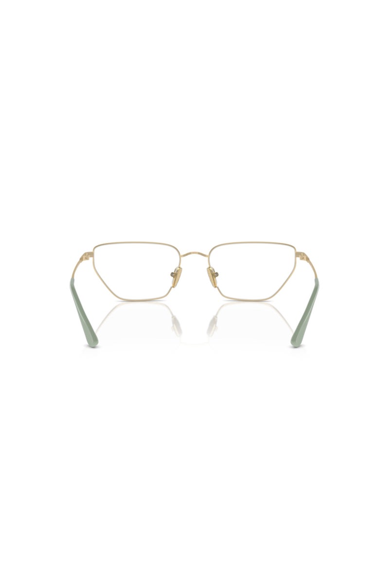 Vogue Irregular Frame Eyeglasses for Women - Pale Gold - Image 3